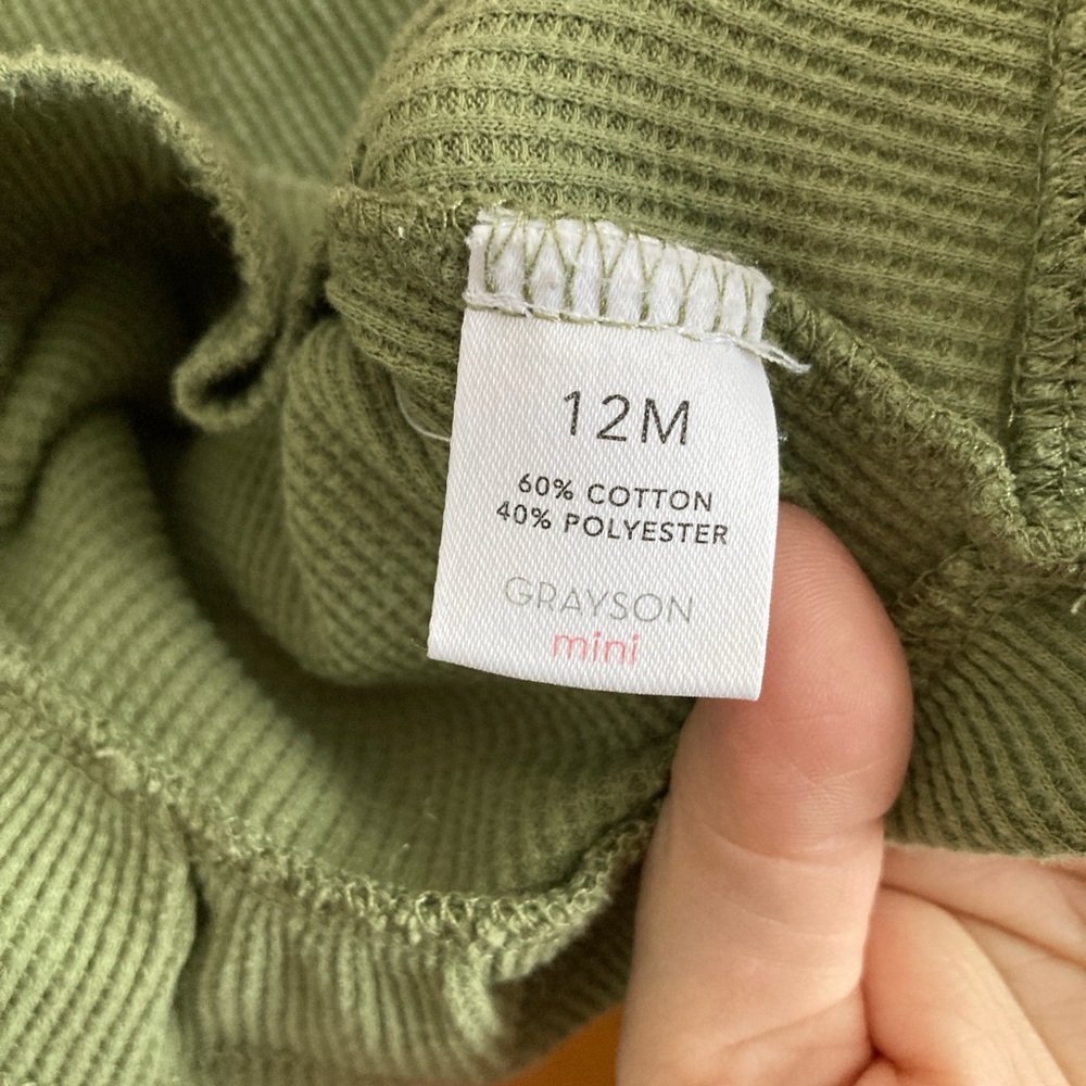 Grayson Mini Green Ruffle Top - Picture 2 of 4